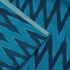 Firozi with Blue Ikat Fabric