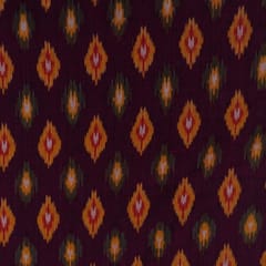 Wine with Multicolor Ikat Fabric