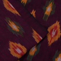 Wine with Multicolor Ikat Fabric