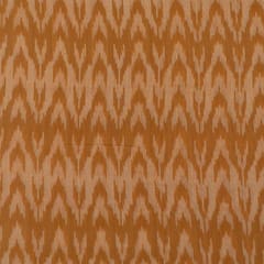 Mustard with Peach Ikat Fabric