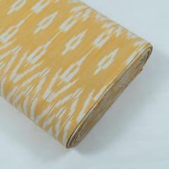 Yellow with White Ikat Fabric