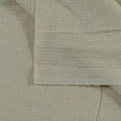 Off White Color Dyeable Cotton Dobby Strips Fabric