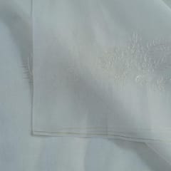 Dyeable Organza Thread Embroidered Fabric