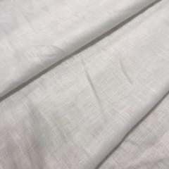 White Color Pure Linen 60 lea fabric