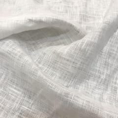 White Color Pure Linen 60 lea fabric