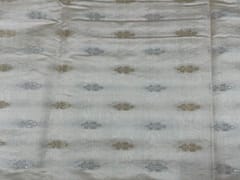 Dyeable Pure Chenia Silk Zari White Golden Silver Floral