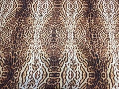 Printed Imported Satin Brown Tiger Print