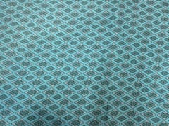 Printed Corduroy Turquoise Blue Geometric