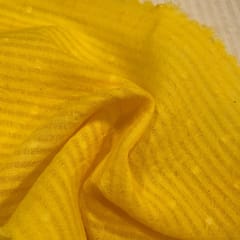 Yellow Color Cotton Dobby Strips Fabric