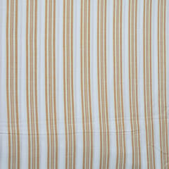 Yellow Color Cotton Yarn Dyed Stripes Fabric