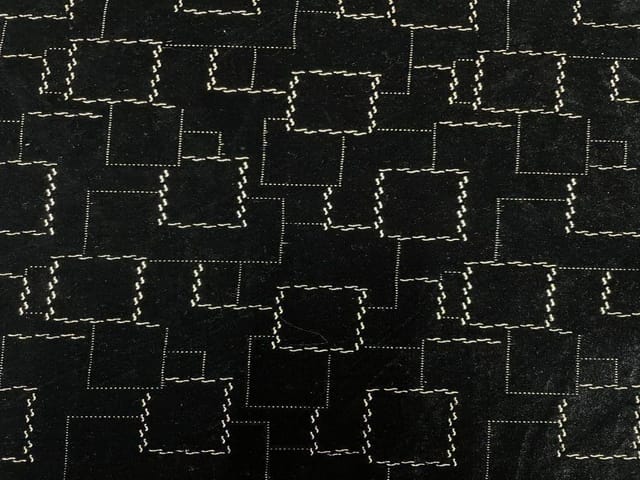 Black Emboss velvet 56