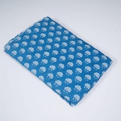 Blue Color Cotton Cambric Print