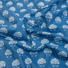 Blue Color Cotton Cambric Print