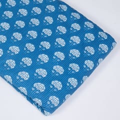 Blue Color Cotton Cambric Print