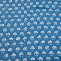 Blue Color Cotton Cambric Print