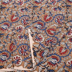 Mustard Color traditional Bagru Printed Fabric