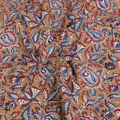 Mustard Color traditional Bagru Printed Fabric