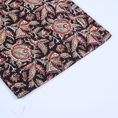 Black Color traditional Bagru Printed Fabric