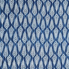 Indigo Blue Color Daboo Printed Fabric