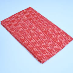 Red Color Daboo goemetric Printed Fabric