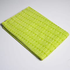 Bright Green Color Cotton Printed Fabric