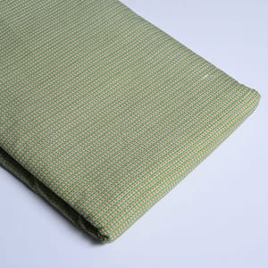 Green Color Stripes Cotton Printed Fabric