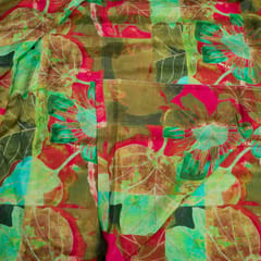 Multi Color Muslin Digital Printed Fabric