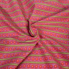 Pink Color Cotton Print