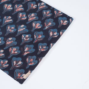 Blue Color Cotton Print