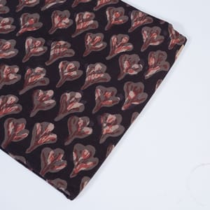 Coffee Color Cotton Print