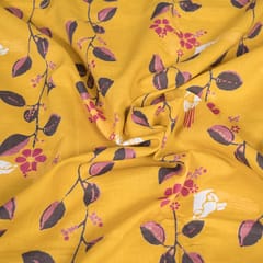 Mustard Color Cotton Print