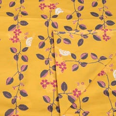 Mustard Color Cotton Print