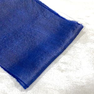 Royal Blue Color Tissue Upada Fabric