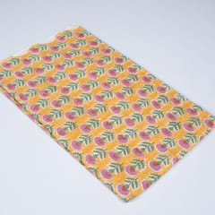 Yellow Color Cotton Print