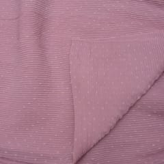 Pink Color Pleated Dobby Georgette