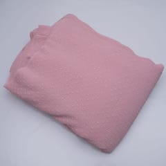 Pink Color Pleated Dobby Georgette