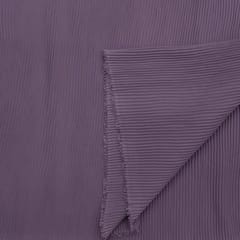 Mauve Color Pleated Georgette