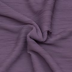 Mauve Color Pleated Georgette