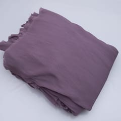 Mauve Color Pleated Georgette