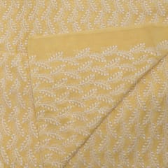 Yellow Color Mal Chanderi Embroidery