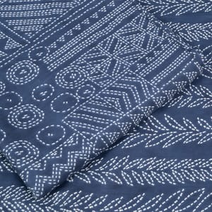 Blue Color Cotton Printed Fabric Set