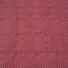 Red Color Cotton Printed Fabric