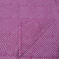 Purple Color Cotton Printed Fabric