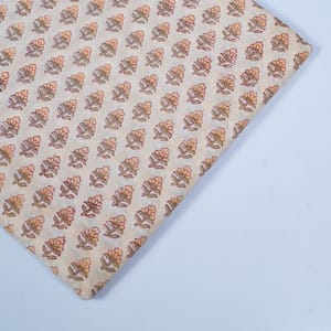 Light Beige Color Cotton Rapid Printed Fabric