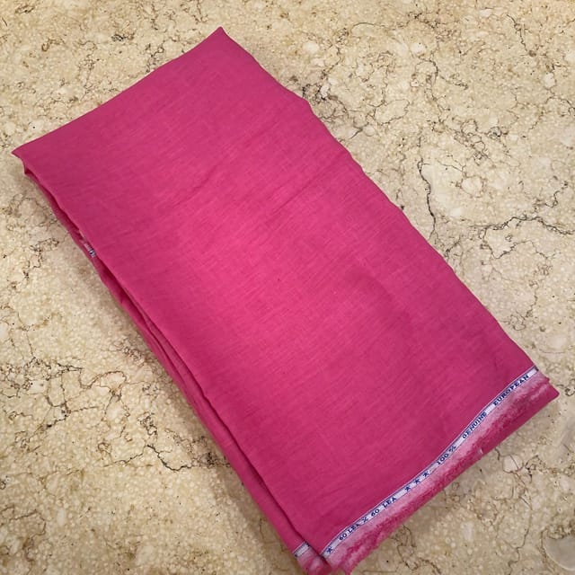 Hot Pink color  Pure Linen 60 Lea fabric