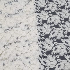 Flower cotton dyeable net fabric