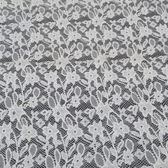 Circle flower stripe cotton dyeable net fabric