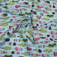 Multi Color Icecream Cotton Print