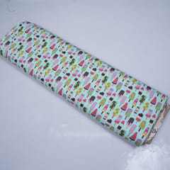 Multi Color Icecream Cotton Print