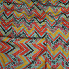 Multi Color Viscose Muslin Digital Printed Fabric